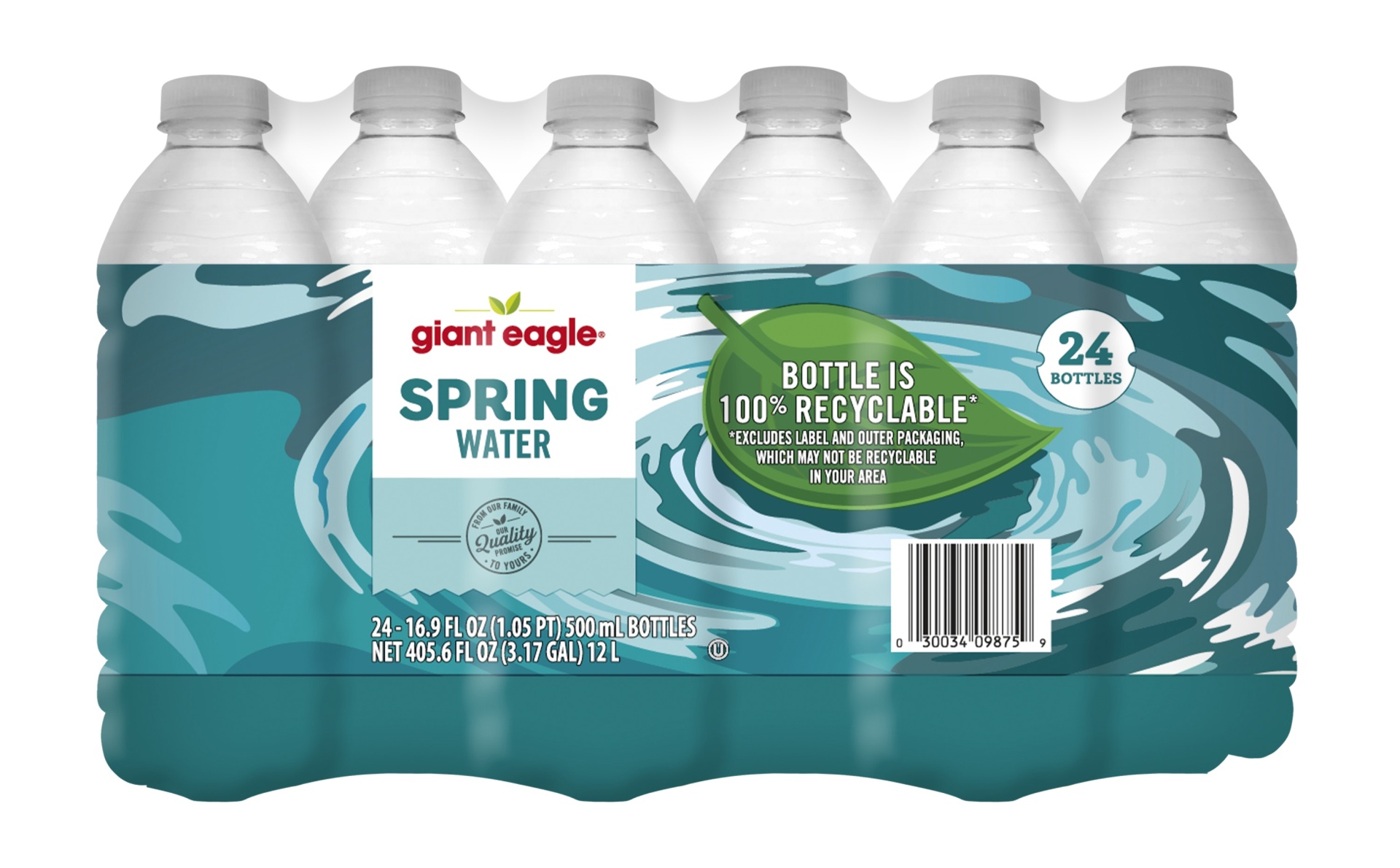 slide 1 of 1, Giant Eagle Spring Water Bottles - 405.6 oz, 405.6 oz