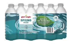 Giant Eagle Spring Water Bottles - 405.6 oz