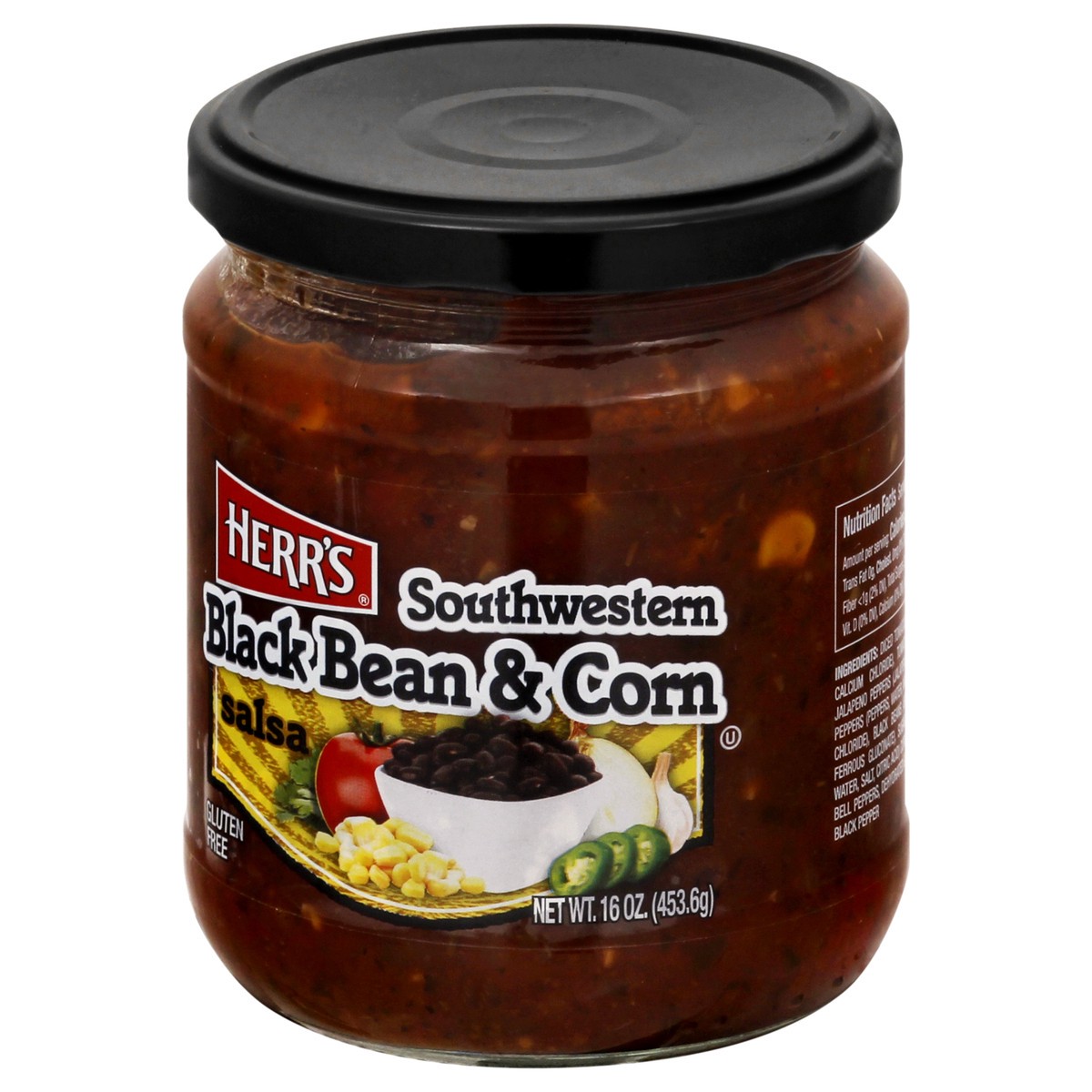 slide 10 of 10, Herr's Southwestern Black Bean & Corn Salsa 16 oz, 16 oz