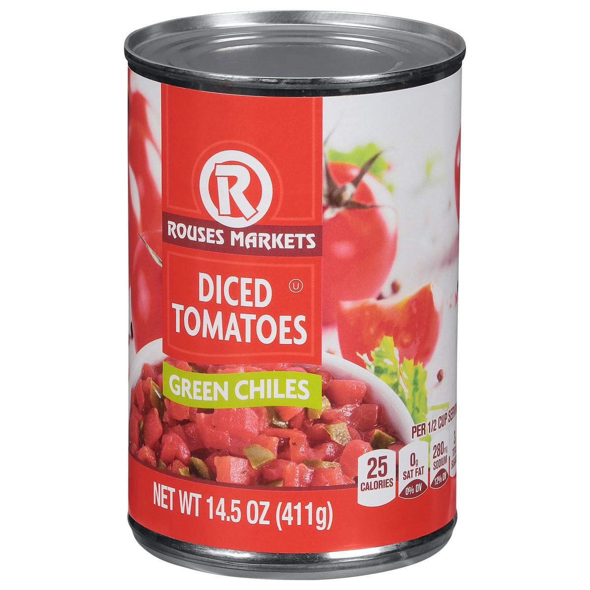 slide 4 of 11, Rouses Markets Green Chiles Diced Tomatoes 14.5 oz, 14.5 oz