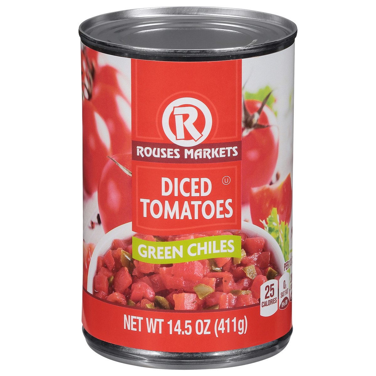 slide 9 of 11, Rouses Markets Green Chiles Diced Tomatoes 14.5 oz, 14.5 oz