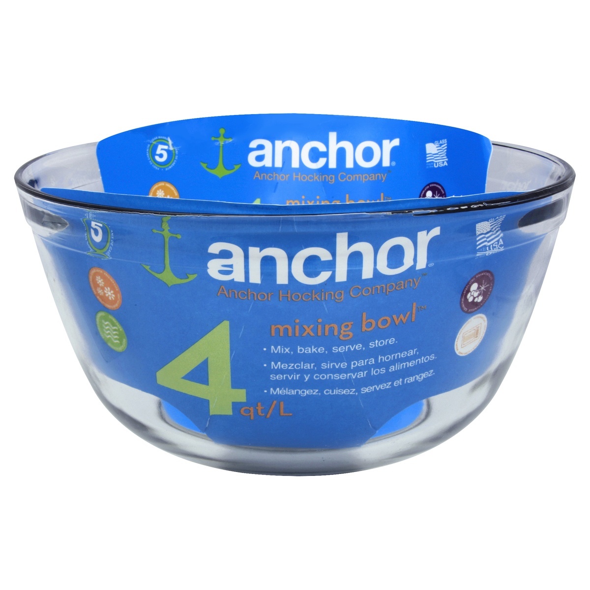 slide 1 of 3, Anchor Mixing Bowl 1 ea, 1 gal