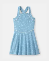 Carters Girls Polka Dot Active Dress - Blue Blue 14