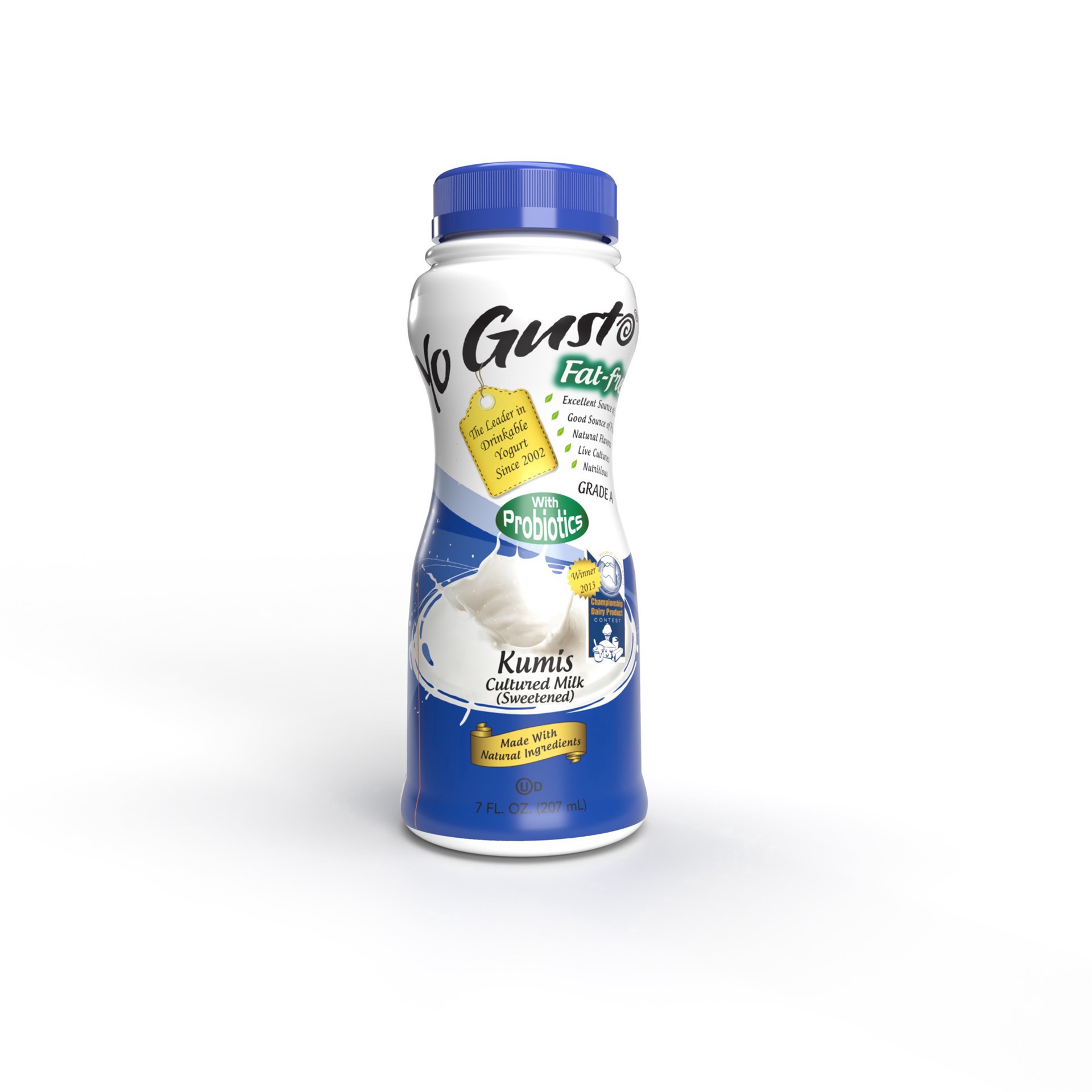 slide 1 of 1, Yo Gusto Kumis Yogurt, 7 oz
