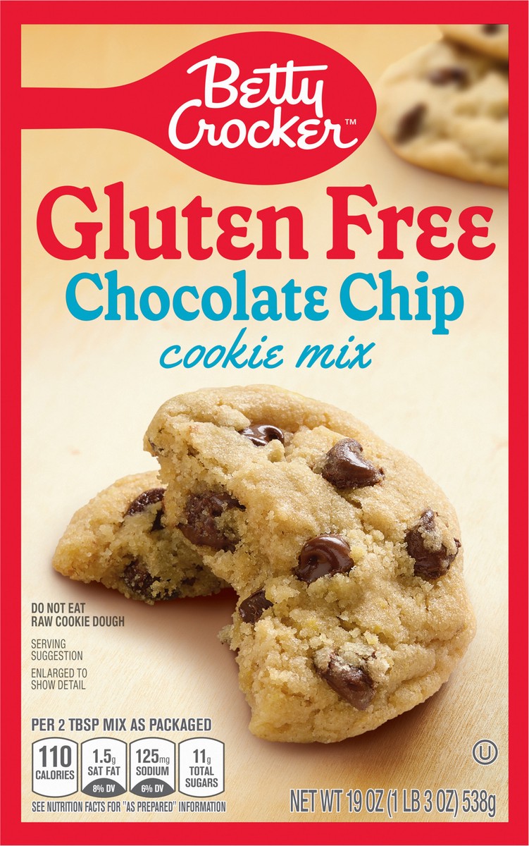 slide 4 of 14, Betty Crocker Gluten Free Chocolate Chip Cookie Mix, 19 oz., 19 oz