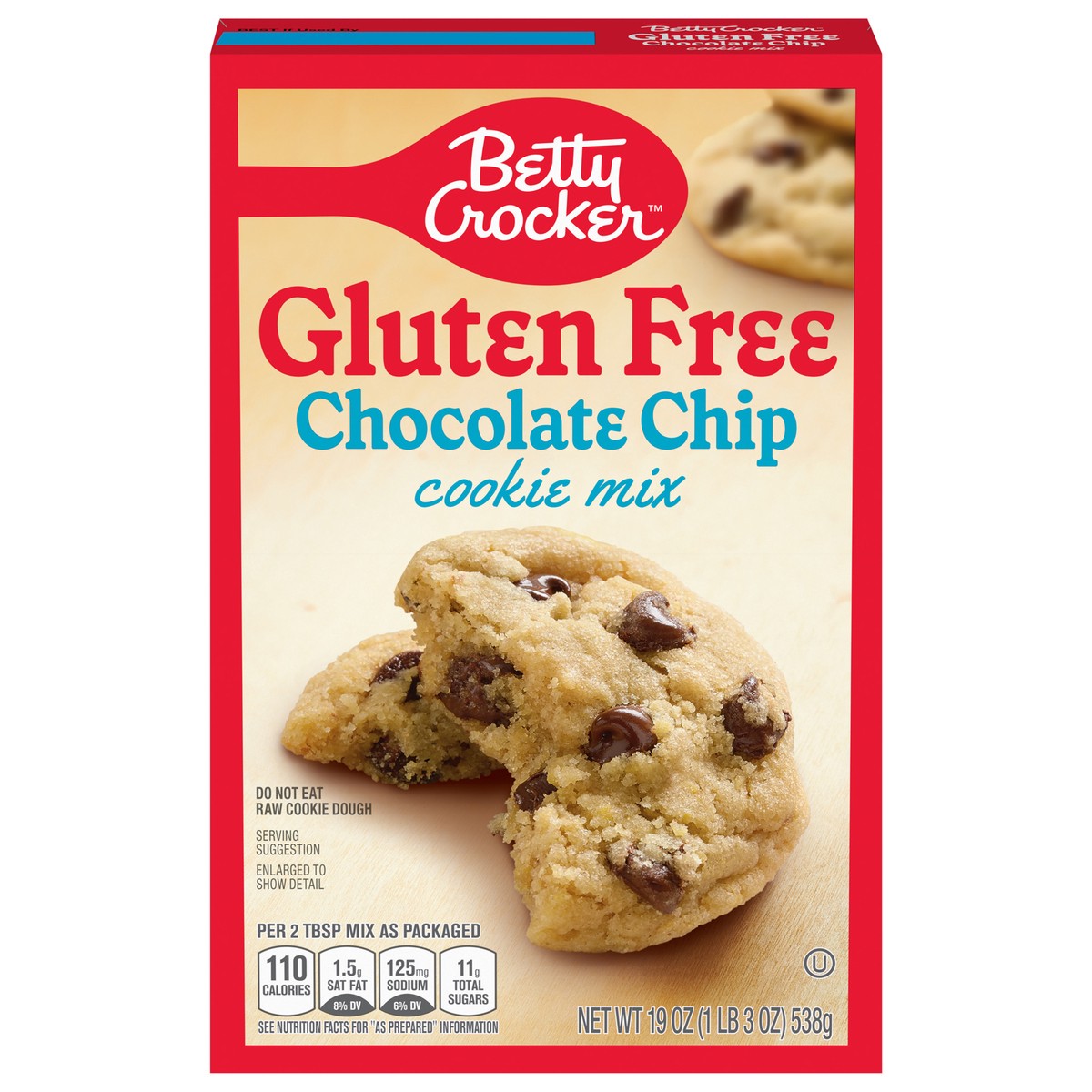 slide 11 of 14, Betty Crocker Gluten Free Chocolate Chip Cookie Mix, 19 oz., 19 oz