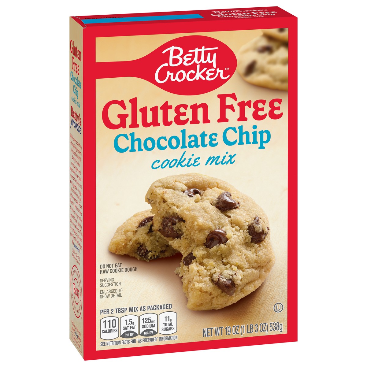 slide 12 of 14, Betty Crocker Gluten Free Chocolate Chip Cookie Mix, 19 oz., 19 oz