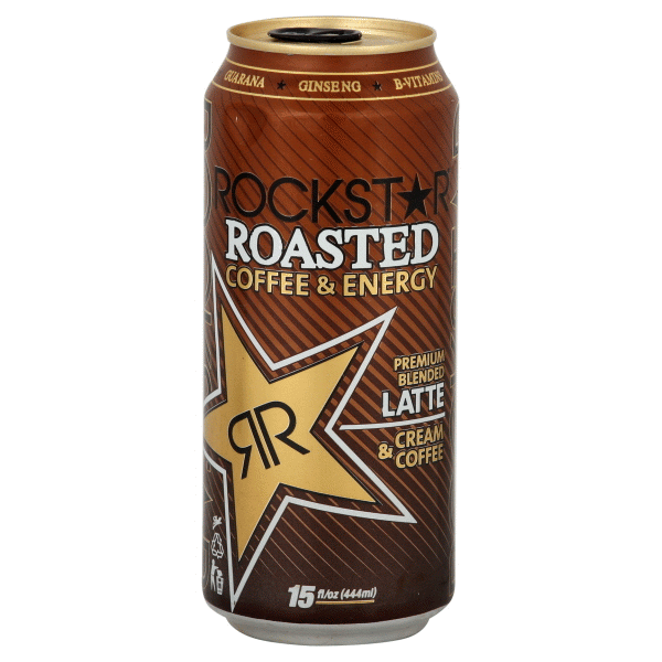 slide 1 of 1, Rockstar Coffee & Energy, Premium Blended Latte - 15 oz, 15 oz