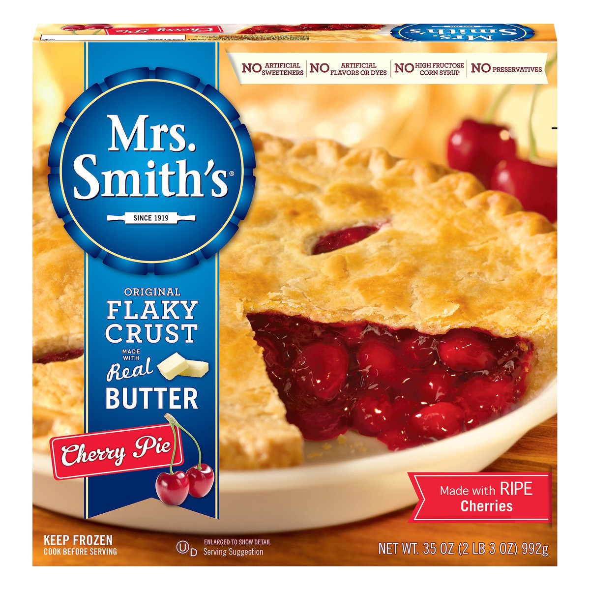 slide 3 of 18, Mrs. Smith's Original Flaky Crust Cherry Pie, 2.19 lb