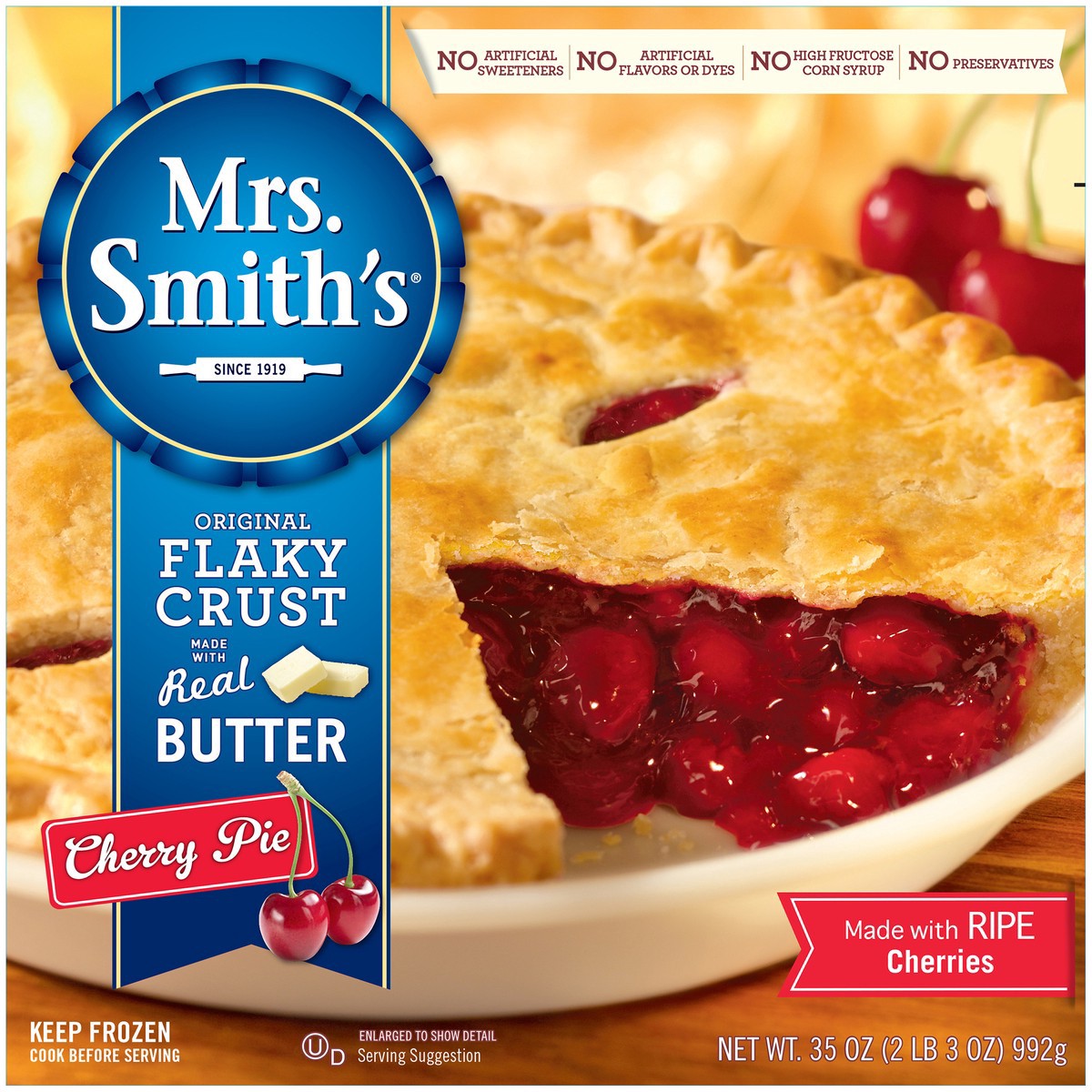 slide 14 of 18, Mrs. Smith's Original Flaky Crust Cherry Pie, 2.19 lb
