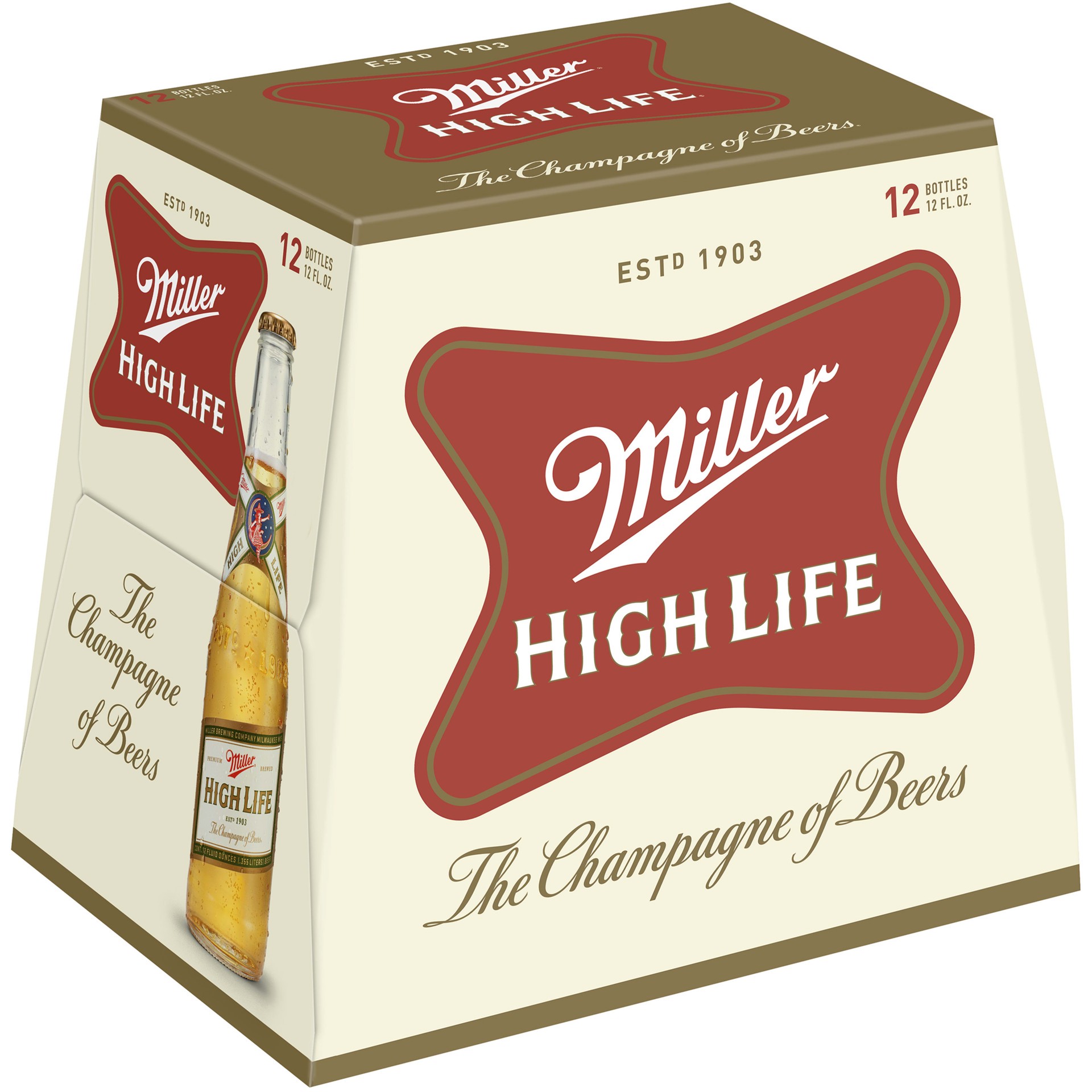 slide 3 of 5, Miller High Life Domestic Bottle, 144 fl oz