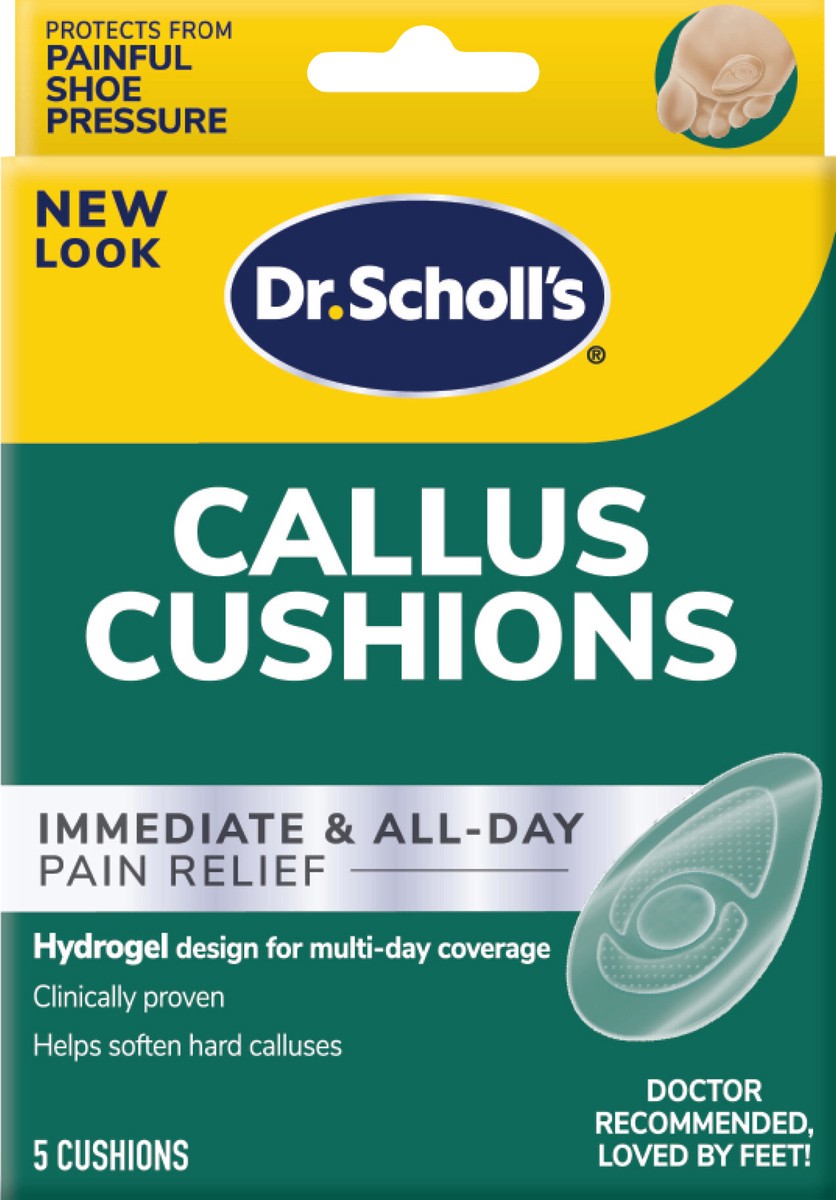 slide 3 of 3, Dr. Scholl's Thin + Flexible Callus Cushions, 5 ct