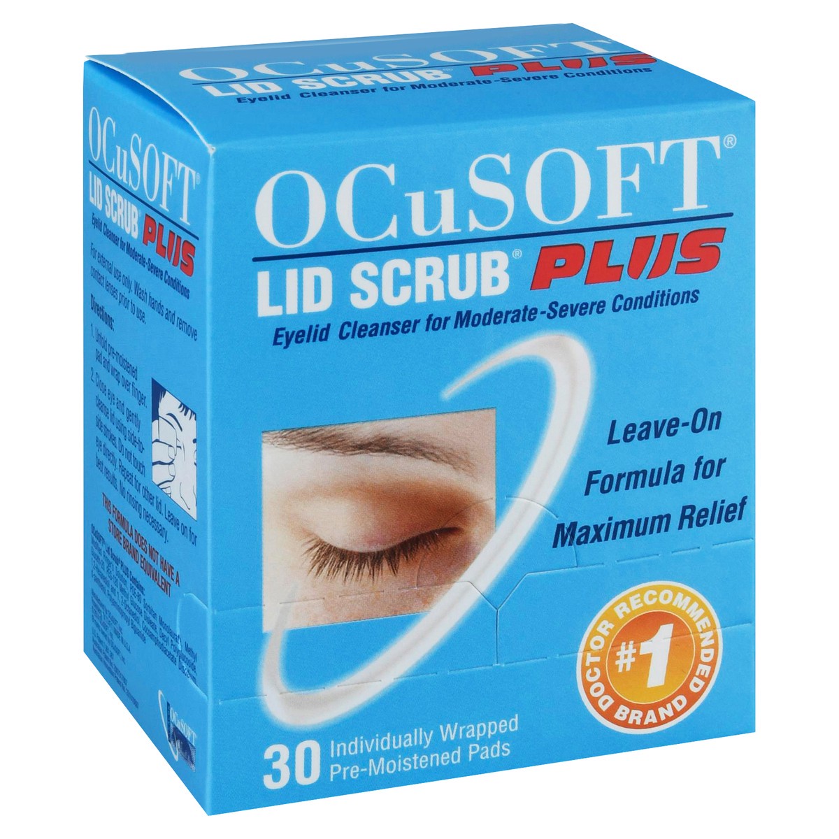 slide 2 of 10, OCuSOFT Lid Scrub Plus Eyelid Cleanser Pads, 30 ct