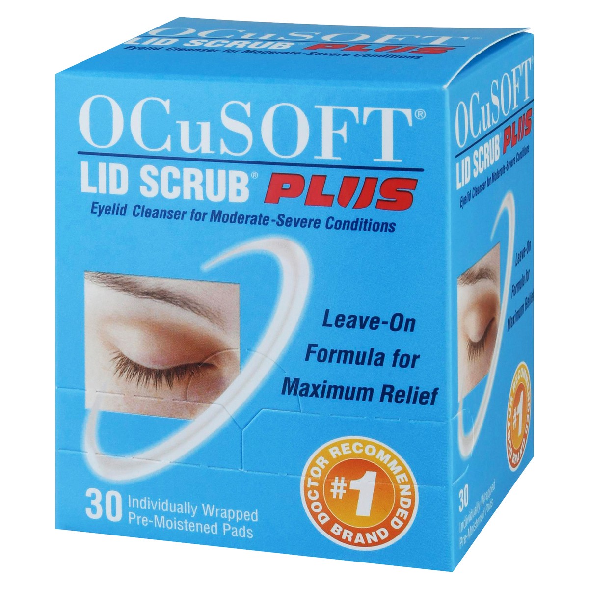 slide 3 of 10, OCuSOFT Lid Scrub Plus Eyelid Cleanser Pads, 30 ct