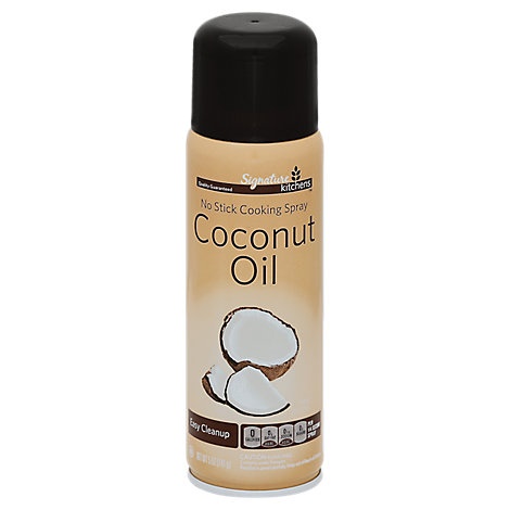 slide 1 of 1, Signature Select Cooking Spray No Stick Coconut Oil Aerosol, 5 oz