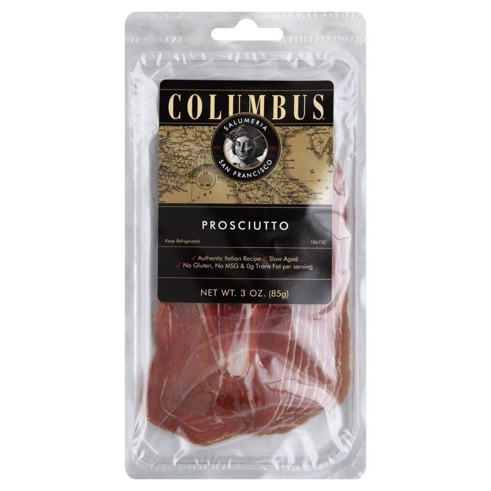 slide 1 of 3, Columbus Sliced Proscuitto, 3 oz