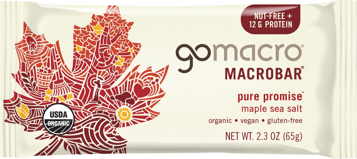 slide 4 of 7, GoMacro Maple Sea Salt MacroBar, 2.3 oz