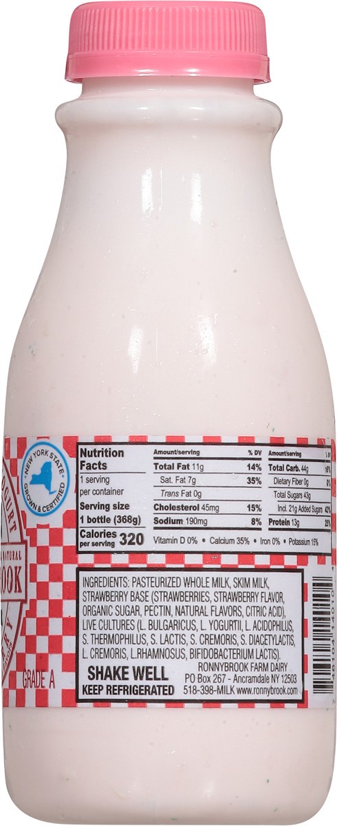 slide 7 of 15, Ronnybrook Farms Drinkable Strawberry Yogurt, 12 fl oz