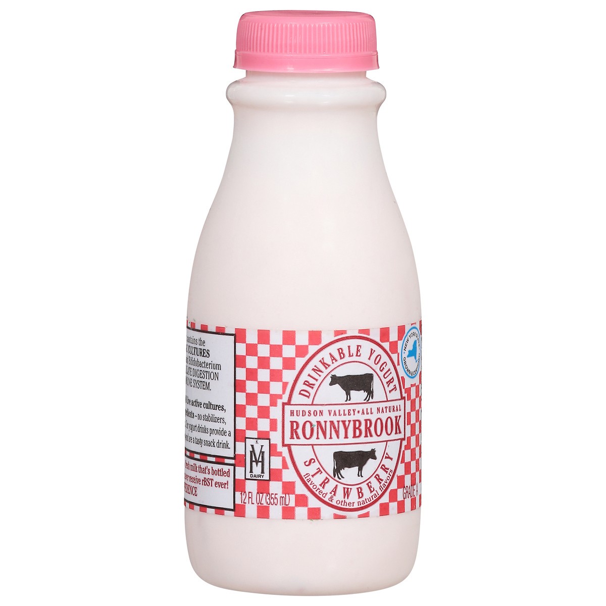 slide 4 of 15, Ronnybrook Farms Drinkable Strawberry Yogurt, 12 fl oz