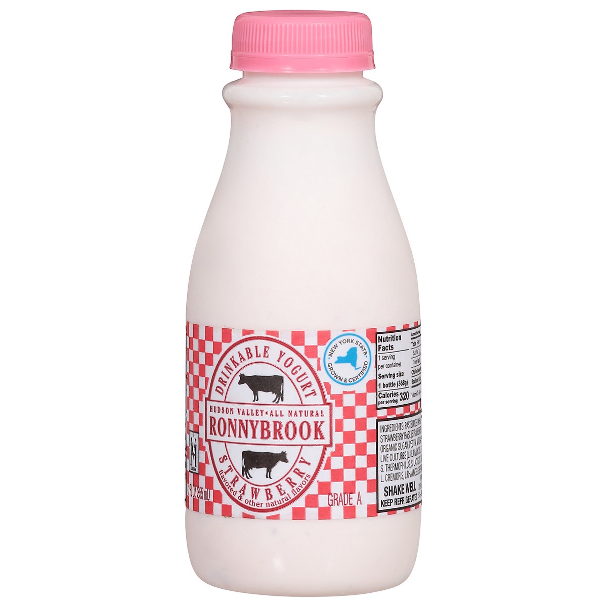 slide 10 of 15, Ronnybrook Farms Drinkable Strawberry Yogurt, 12 fl oz