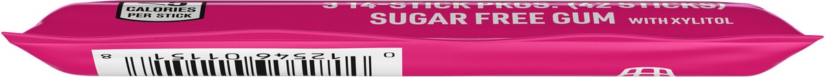 slide 4 of 9, Trident Sugar Free Bubblegum Gum with Xylitol 3 - 14 Stick Packages, 3 ct