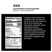 slide 6 of 29, vitaminwater XXX, açai-blueberry-pomegranate Bottle, 20 fl oz, 20 oz