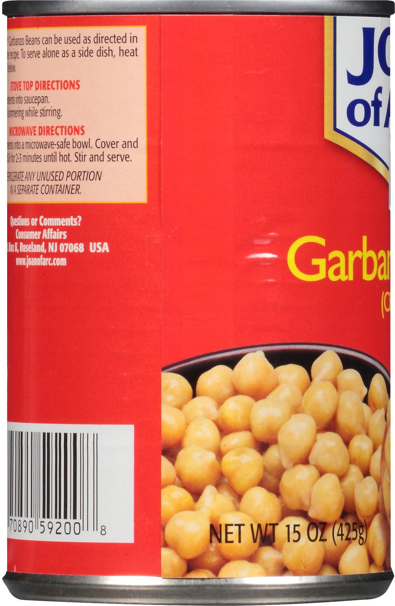 slide 2 of 7, Joan of Arc Garbanzo Beans Chick Peas 15 oz. Can, 