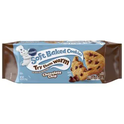 Pillsbury Soft Baked Cookies, Chocolate Chip, 9.53 oz, 18 ct