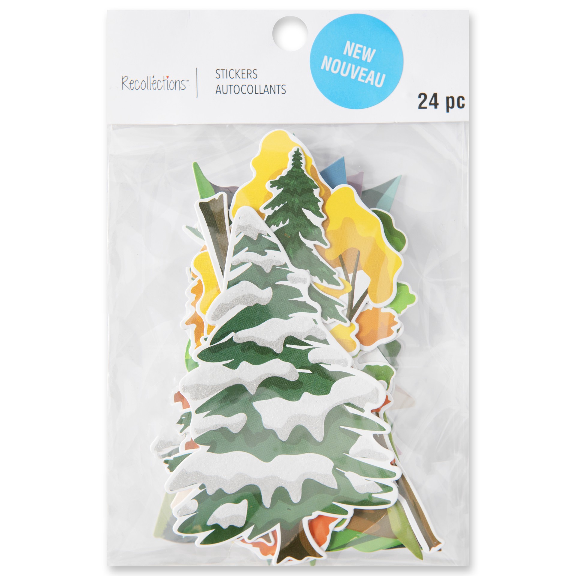 slide 2 of 3, Tree & Mountain Die Cut Stickers By Recollections, 15.24cm x 10.16cm