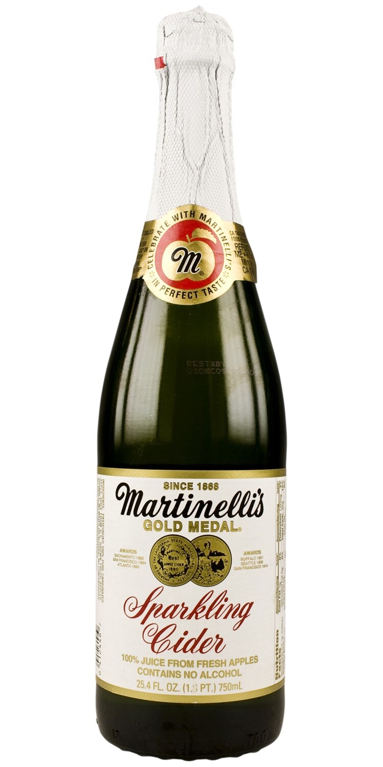 slide 1 of 1, Martinelli's Sparkling Cider, 25.4 oz