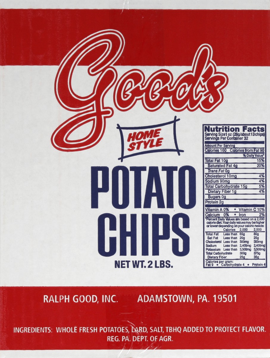 slide 3 of 4, Good's Box Regular Chips, 32 oz