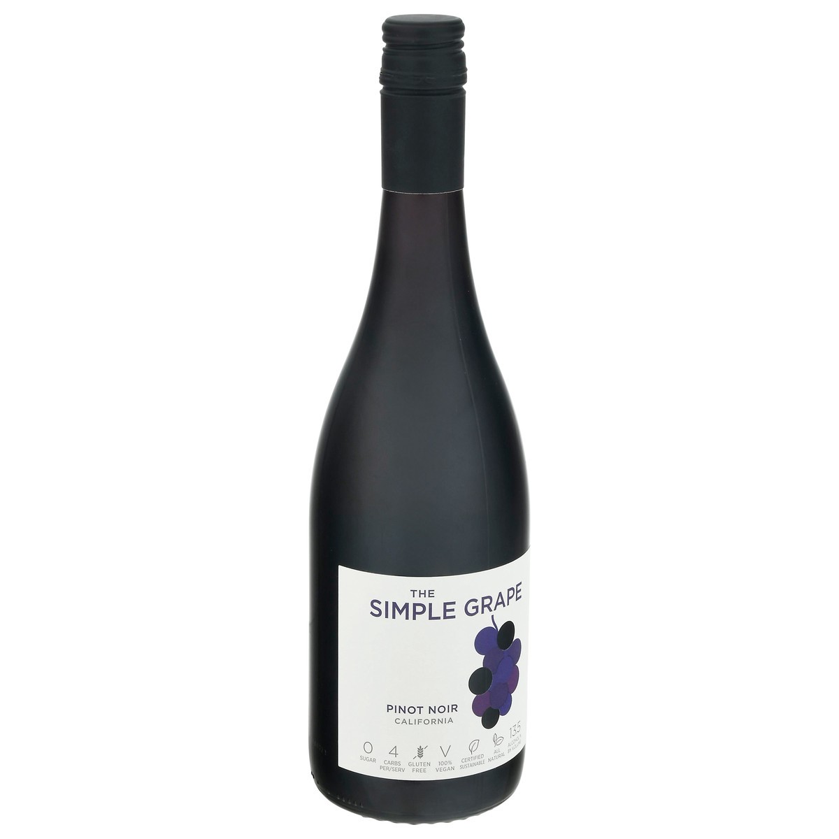 slide 8 of 9, The Simple Grape California Pinot Noir 750 ml Bottle, 750 ml