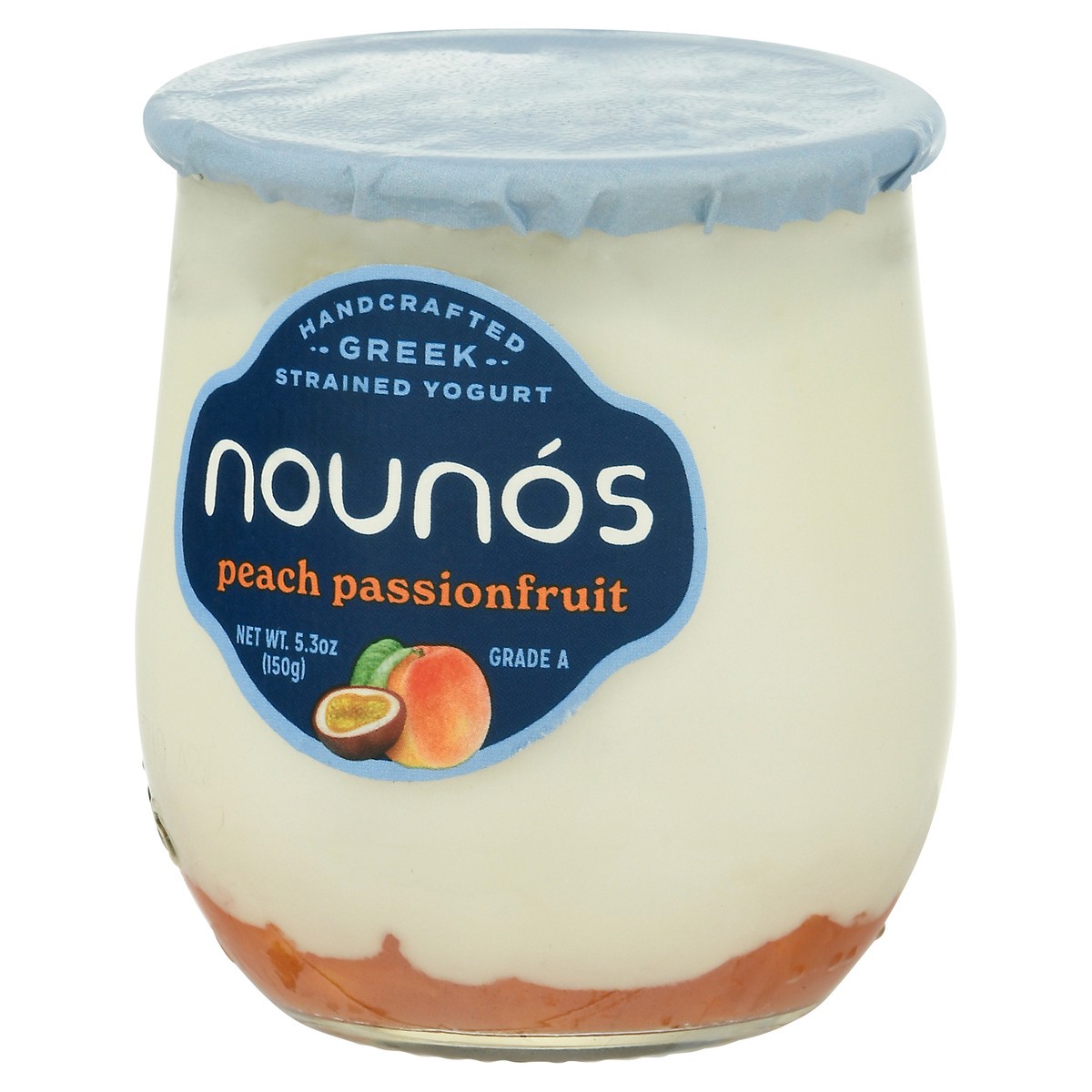 slide 3 of 9, Nounós Strained Greek Peach Passionfruit Yogurt 5.3 oz, 5.3 oz