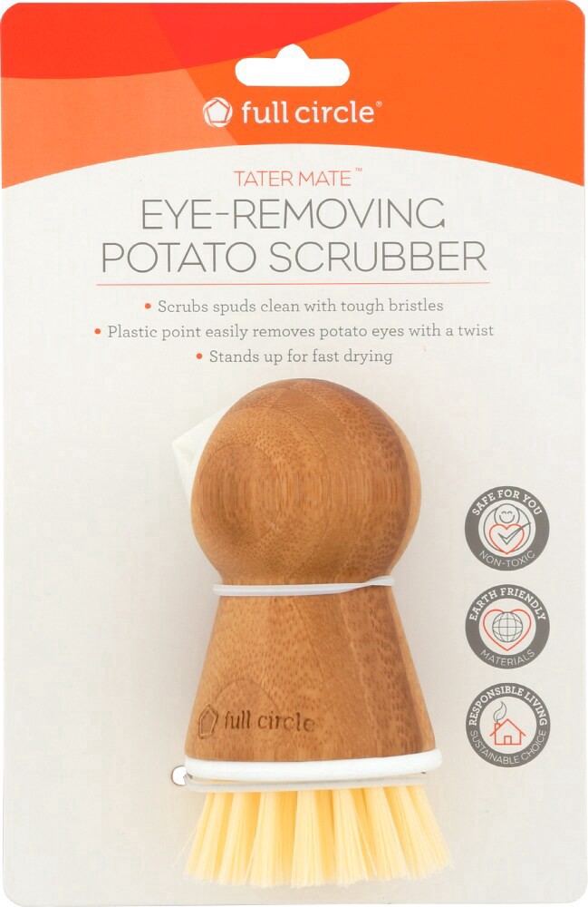 slide 1 of 2, Full Circle Tater Mate Eye-Removing Potato Scrubber, 1 ct