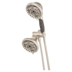 Oxygenics PowerMax 9-Setting Brushed Nickel Combo Shower Head