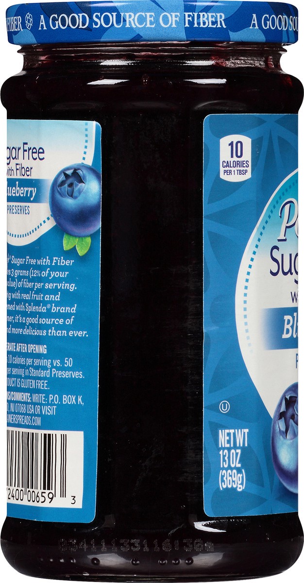 slide 6 of 7, Polaner Sugar Free with Fiber Blueberry Preserves 13 oz, 13 oz