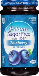 Polaner Sugar Free with Fiber Blueberry Preserves 13 oz