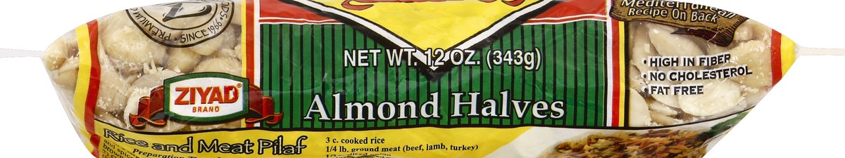 slide 2 of 6, Ziyad Blanched Almond Halves, 12 oz