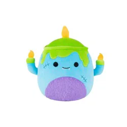 Squishmallows Teal Blue Monster Candelabra Plush Toy