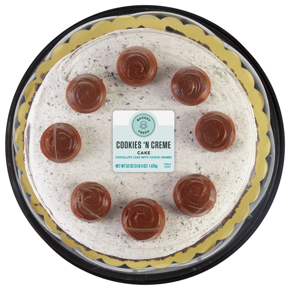 slide 3 of 4, Bakery Fresh Chocolate Cake With Cookie Crumbs, 52 oz