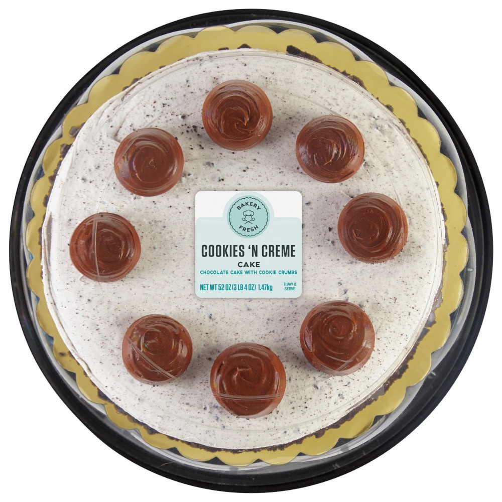 slide 2 of 4, Bakery Fresh Chocolate Cake With Cookie Crumbs, 52 oz