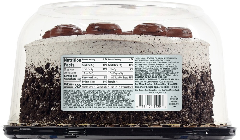 slide 4 of 4, Bakery Fresh Chocolate Cake With Cookie Crumbs, 52 oz