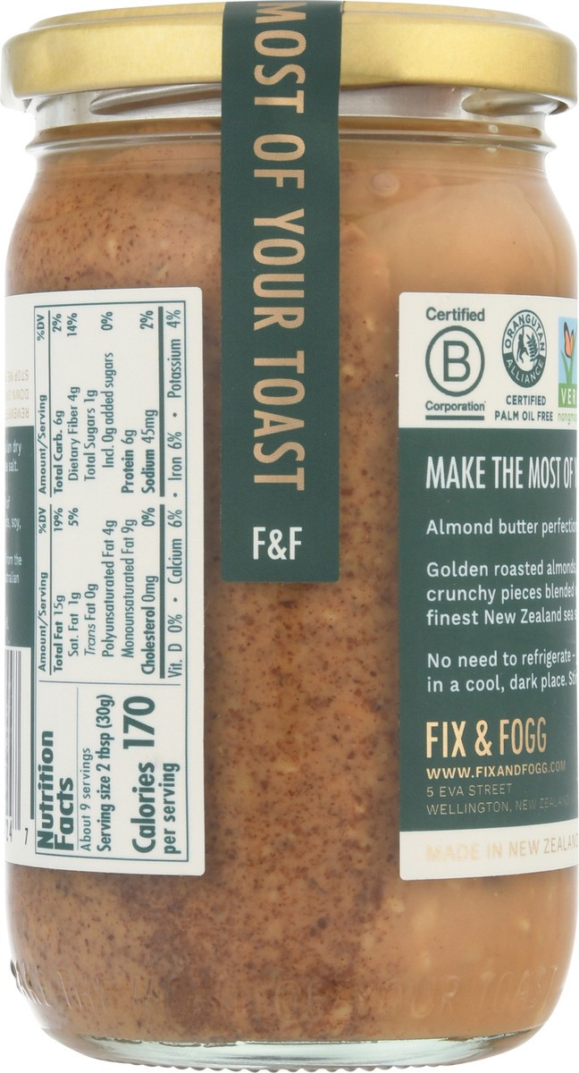 slide 5 of 13, Fix & Fogg Crunchy Almond Butter 10 oz, 10 oz