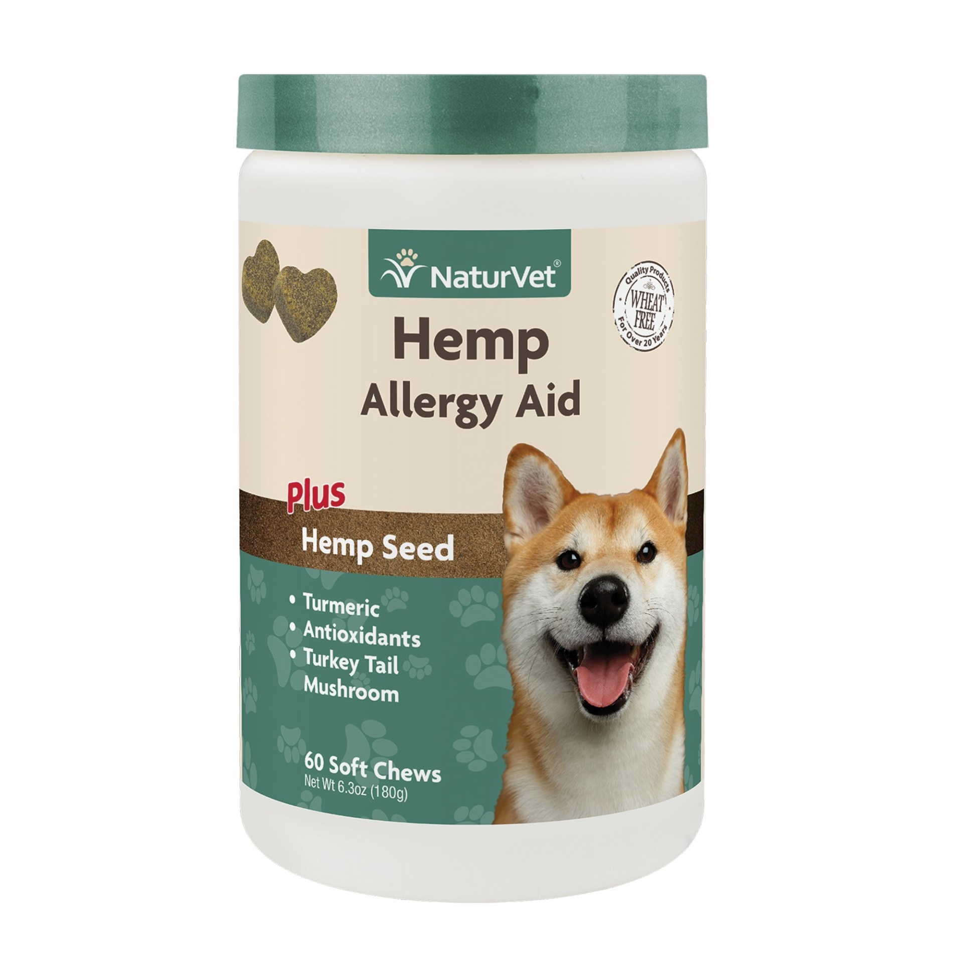 slide 1 of 1, NaturVet Hemp Allergy Aid Soft Chews for Dogs, 60 ct