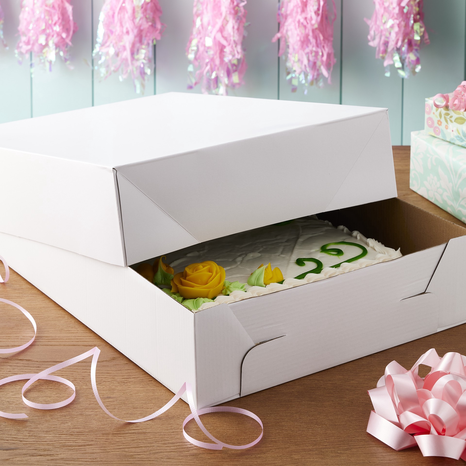 slide 4 of 5, 19" X 14" Cake Boxes By Celebrate It, 19 in x 14 in