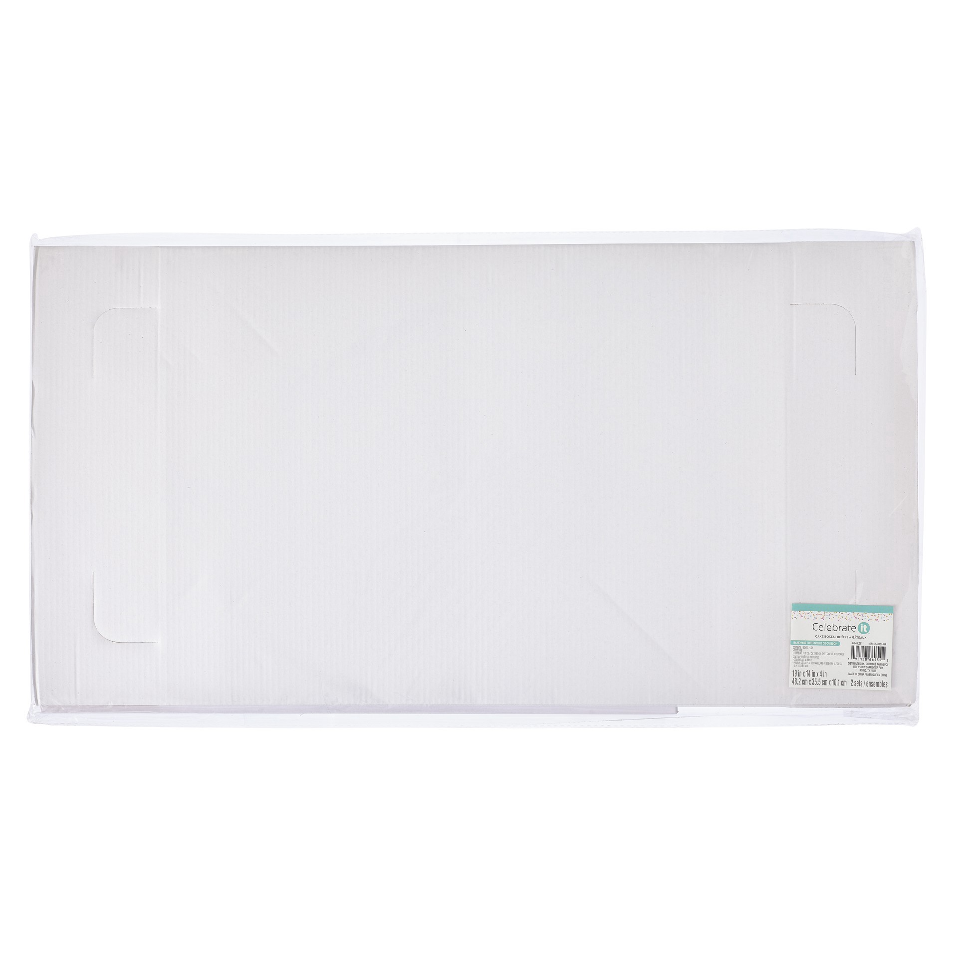 slide 2 of 5, 19" X 14" Cake Boxes By Celebrate It, 19 in x 14 in