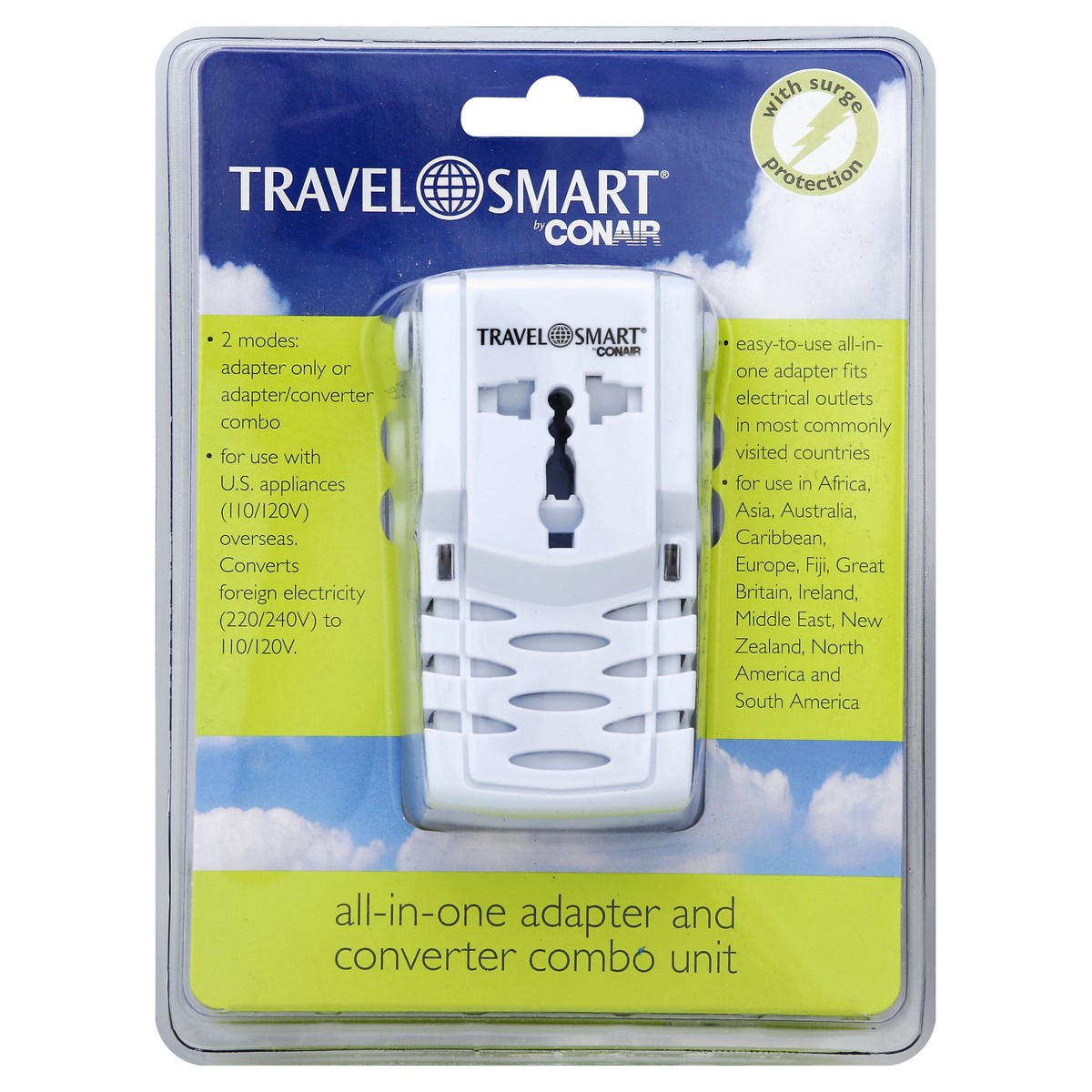 slide 2 of 3, Travel Smart Adapter and Converter Combo Unit 1 ea, 1 ct