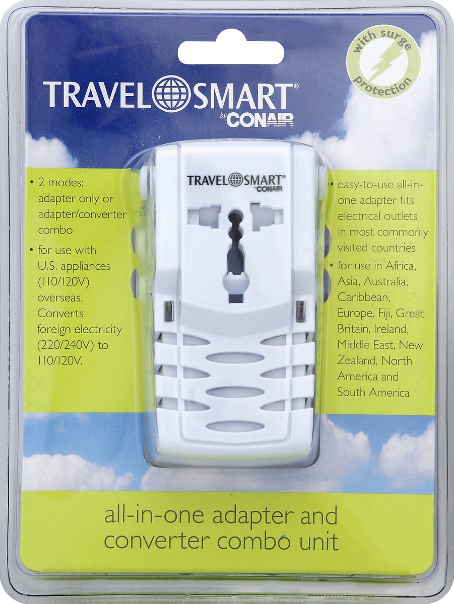 slide 1 of 3, Travel Smart Adapter and Converter Combo Unit 1 ea, 1 ct