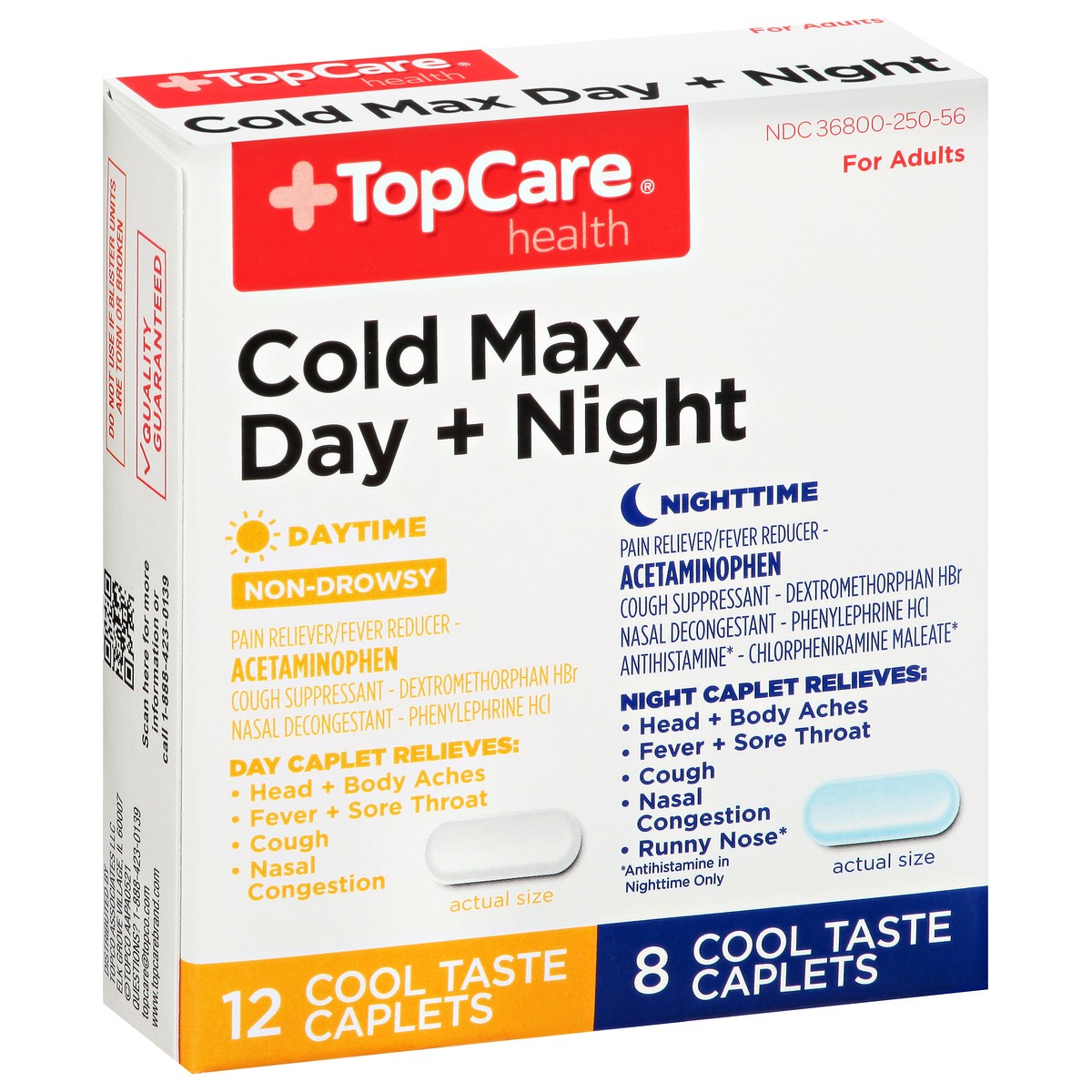 slide 2 of 9, TopCare Top Care Topcare Health Day + Night Cold Max, 20 ct