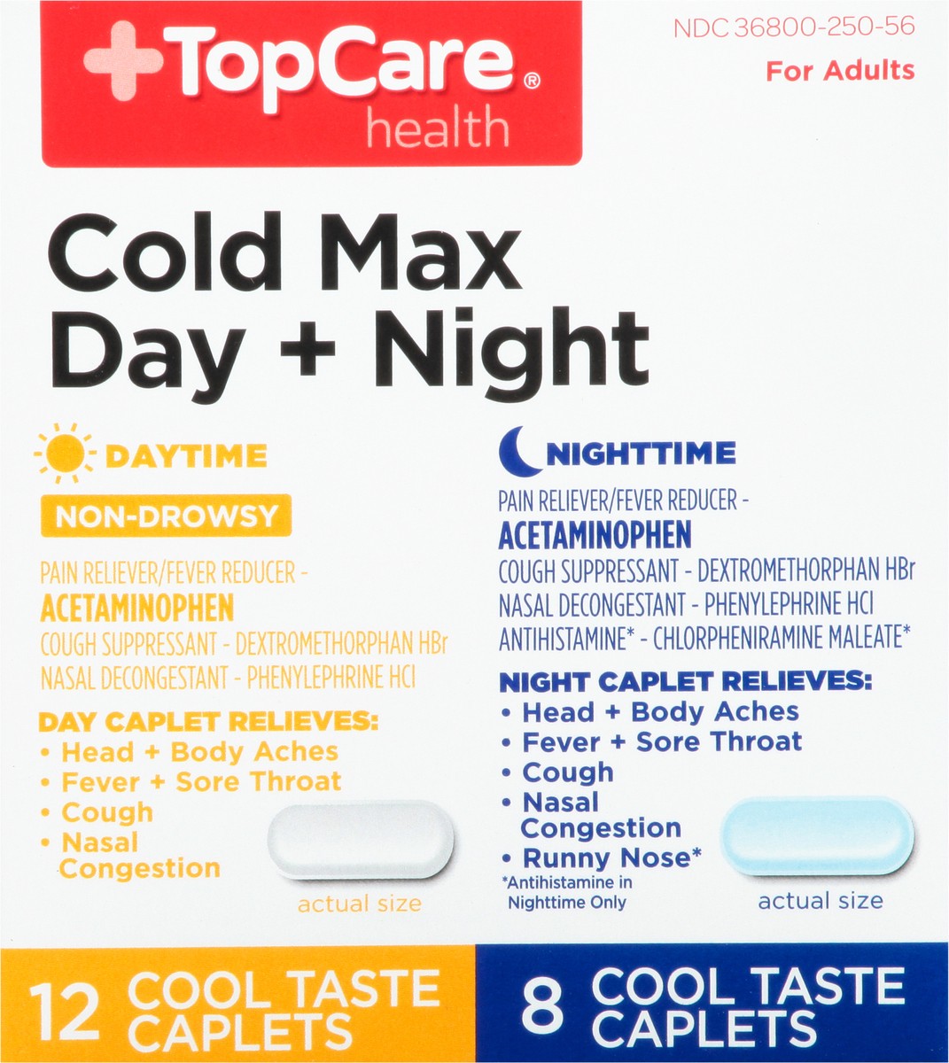 slide 6 of 9, TopCare Top Care Topcare Health Day + Night Cold Max, 20 ct